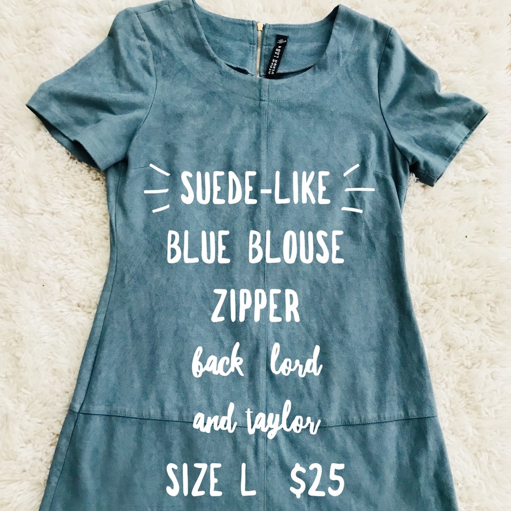 Suede- like blouse